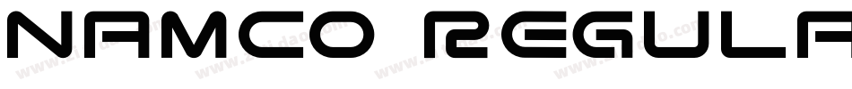 namco regular字体转换